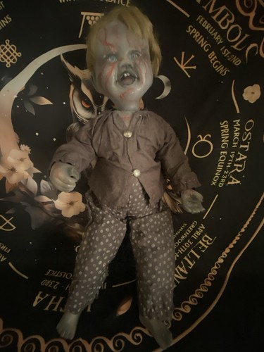 Gothic child horror doll - child,